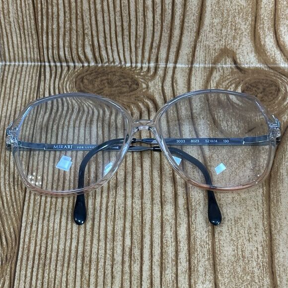 Mirari for Luxottica 3003 8023 Clear Round Eyeglass‎ FRAMES ONLY Made in Italy main image 2
